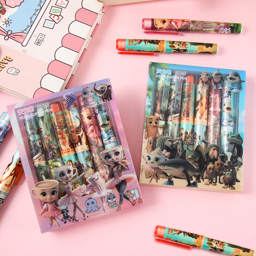 Nuevo extranjero de montaña y mar a través de la penetración de resaltos de estudiantes penetración de seis colores penetración de alto valor de color regalo