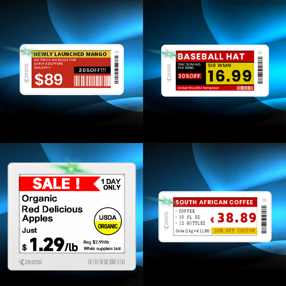 智控2.1,2.6,2.9,4.2电子价签Demo Kits墨水屏电子纸标签演示套装