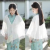Interspersed-dot shawl
