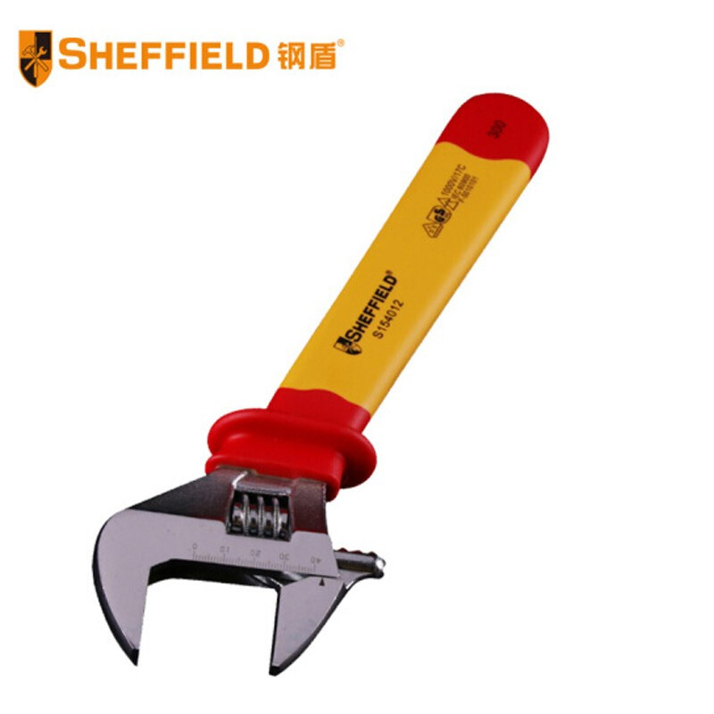 钢盾S154006 6寸双色柄绝缘活动扳手活络扳手活扳手耐高压1000V