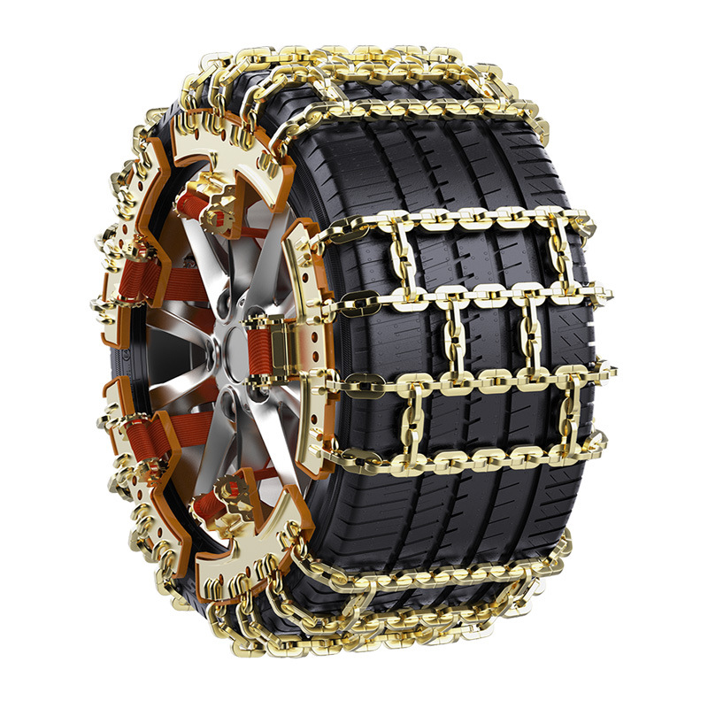 Universal Anti-Skid Chains for Cars, SUVs, Off-road Vehicles (Tire snow chain) - double-tian-small-size-4pcs