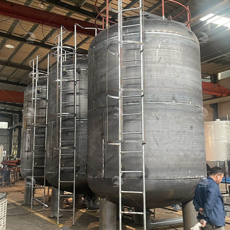 Multimedia Filter Industrial Manganese Removal Equipment Vertical Environmental Protection Filter River Water Well Water Sand and Gravel Filter Tank Customization
