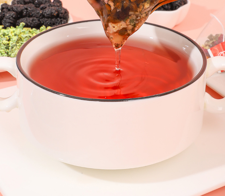 Apple Rose Lotus Leaf Tea Bag Blend with Mulberry Cassia Seed 5g Filter Bags Sugar Free Herbal Tea key features