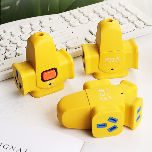 High power floor mop socket aircraft type outdoor power strip industrial socket large font plug strip drag line board wholesale