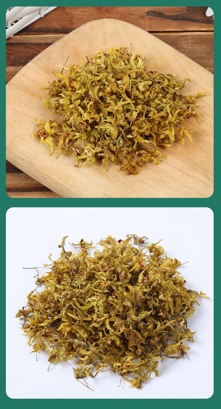 Dendrobium Flower Tea Huo Shan Tie Pi Shi Hu Hua 100g Dried Herbal Flowers for Tea and Soup in use