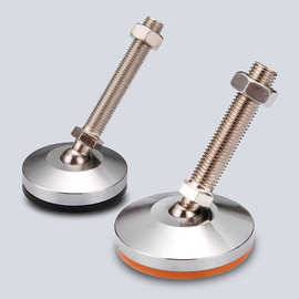 重型万向调节脚实心镀铬金属蹄脚支撑脚球头机床设备调整地脚