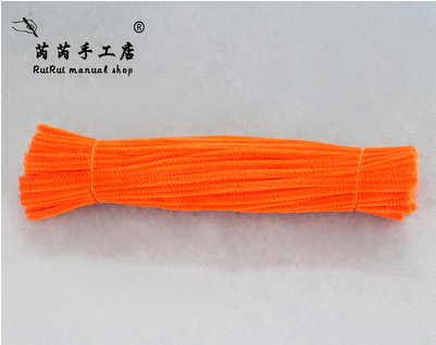 Colorido Raíz de lana Twist stick tira de lana accesorios de arcilla jardín de infantes DIY material hecho a mano limpiador de tuberías