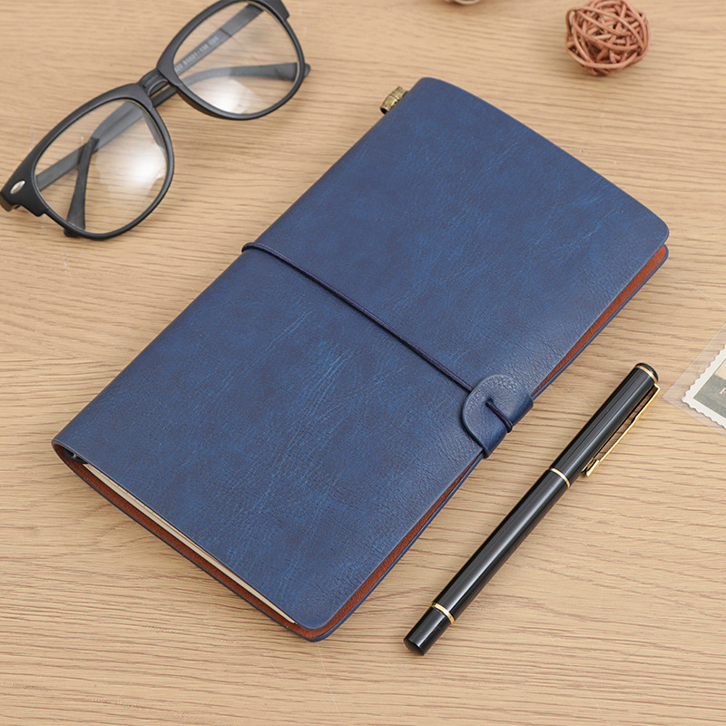 Cuaderno TN transfronterizo A6 vintage de viaje, diario de bolsillo, superventas de Amazon con correa, fabricante de cuadernos personalizables image 9