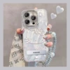 Hello kitty, silver metal lens, tubing, bracelet