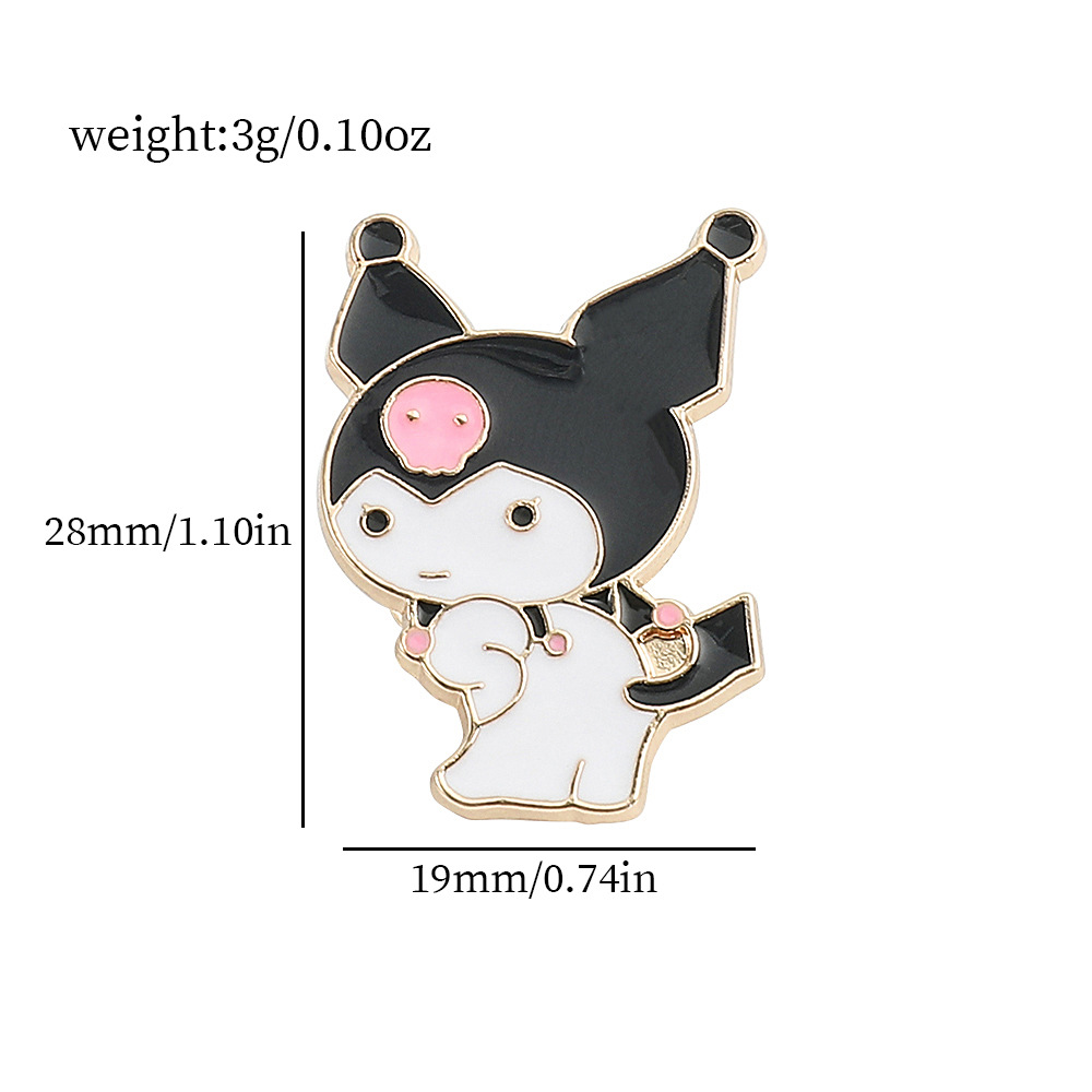 Venta caliente cien Sanrio serie de metal broche de dibujos animados coolomi Yugui perro KT gato todo-fósforo de moda insignia