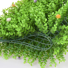 仿真田園尤加利草坪背景牆人造草坪塑料仿真草坪背景裝飾植物牆