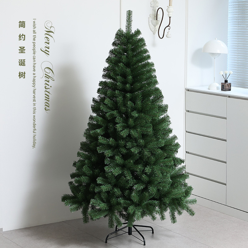 Navidad árbol de Navidad verde de lujo árbol desnudo para el hogar 1.5m 1.8m 2.4m decoración de simulación criptografada diy