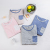 Hit color pure cotton pajamas summer Thin section Home Cotton Short sleeved shorts Home Furnishings suit Two piece set