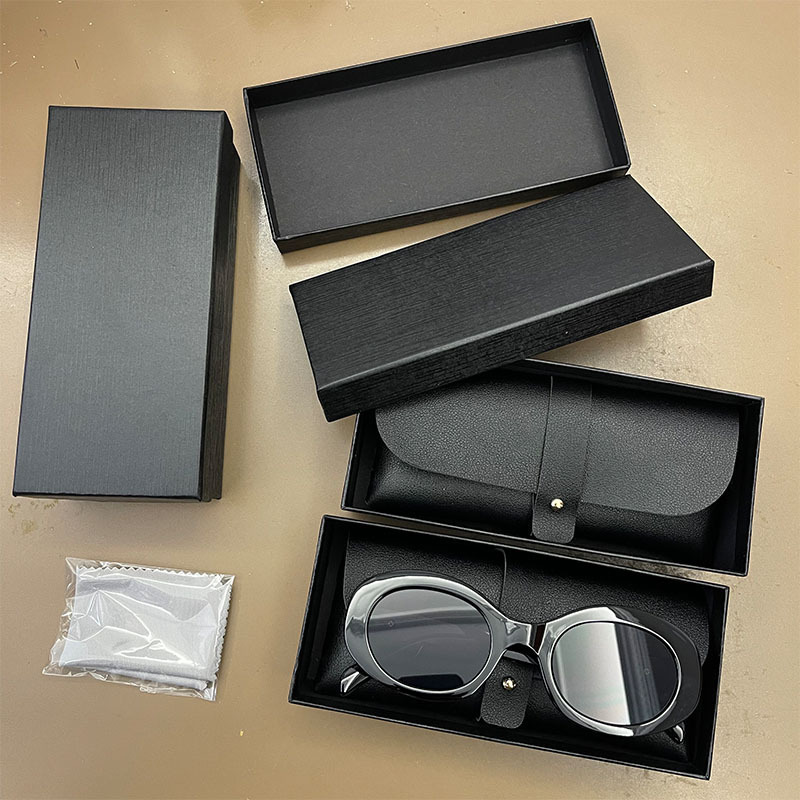 New Style Glasses Case Student Leather Handmade Glasses Bag Simple Portable Storage Glasses Cloth Leather Case Eye Protection