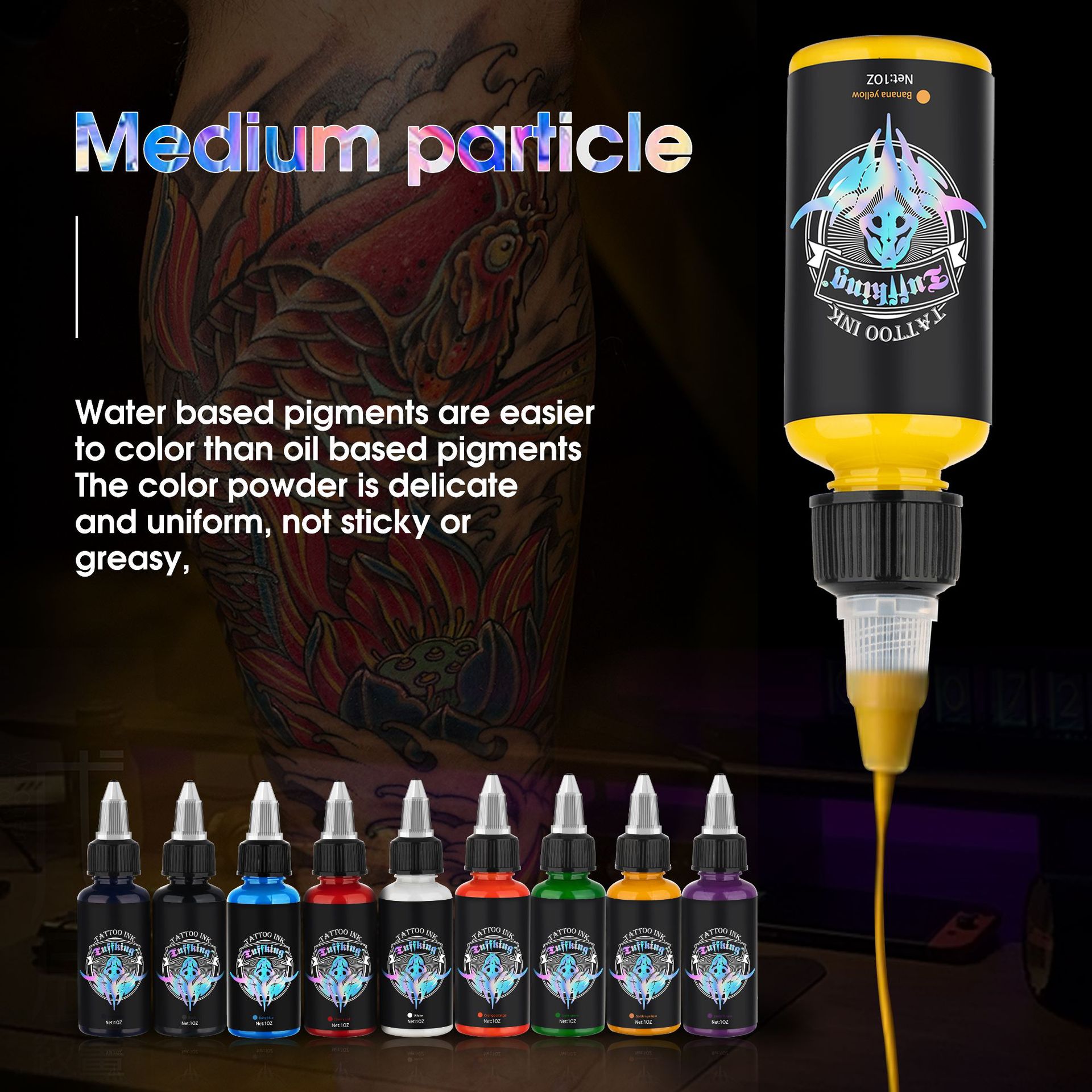 Tinta de tatuaje Tuffking 30ml Tinta de tatuaje de alta calidad Tinta de tatuaje profesional Tinta de tatuaje Tinta de tatuaje Tinta de tatuaje