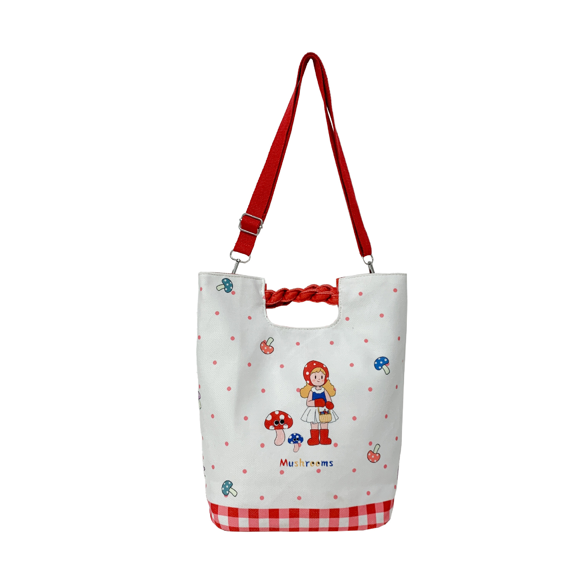 Bolsos de hombro de dibujos animados japoneses para niños y niñas, bolsos de impresión de cuadrillas lindos para bebés, bolsos de gran capacidad para niños
