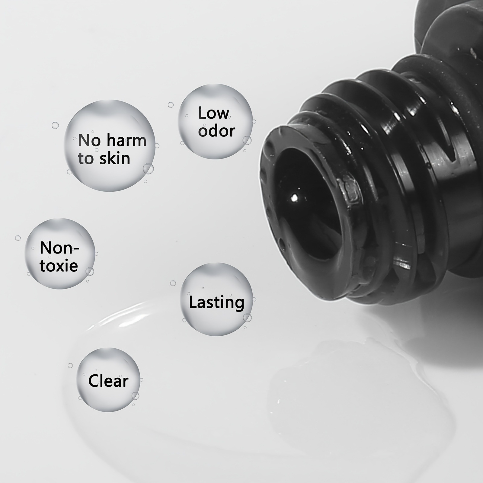 Set de 4 piezas de cuidado de uñas profesional deshidratante de baja sensibilidad con imprimación de recubrimiento de gel duradero inodoro