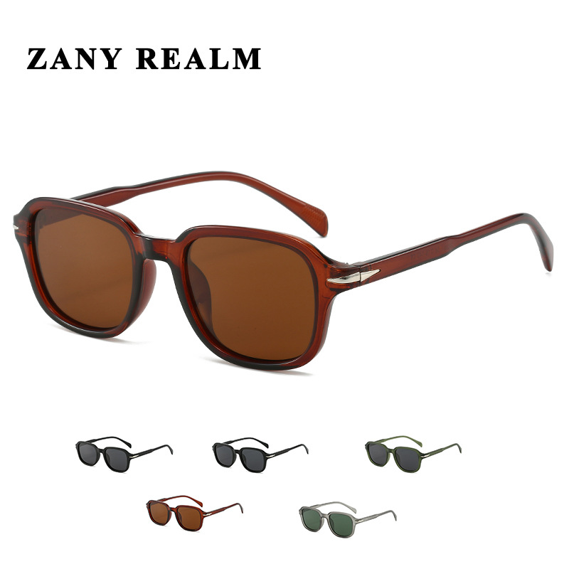 Fabricante de gafas de sol de caja cuadrada de moda transfronteriza europea y americana nuevo protector solar remache anti-ultravioleta gafas de sol modernas al por mayor