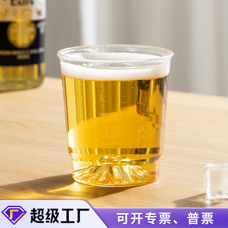 disposable hardened transparent wineglass