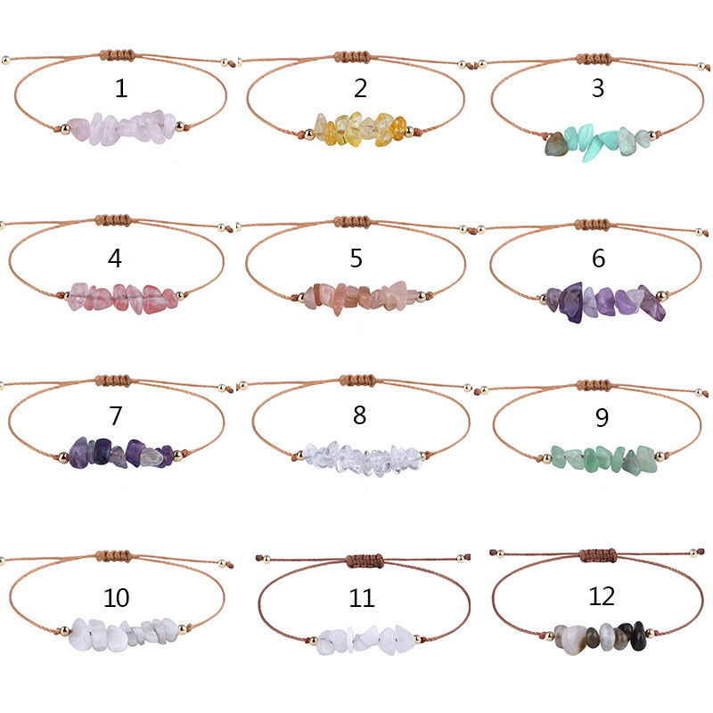 Pastoral Geometric Stone Rope Braid Women's Bracelets display picture 1