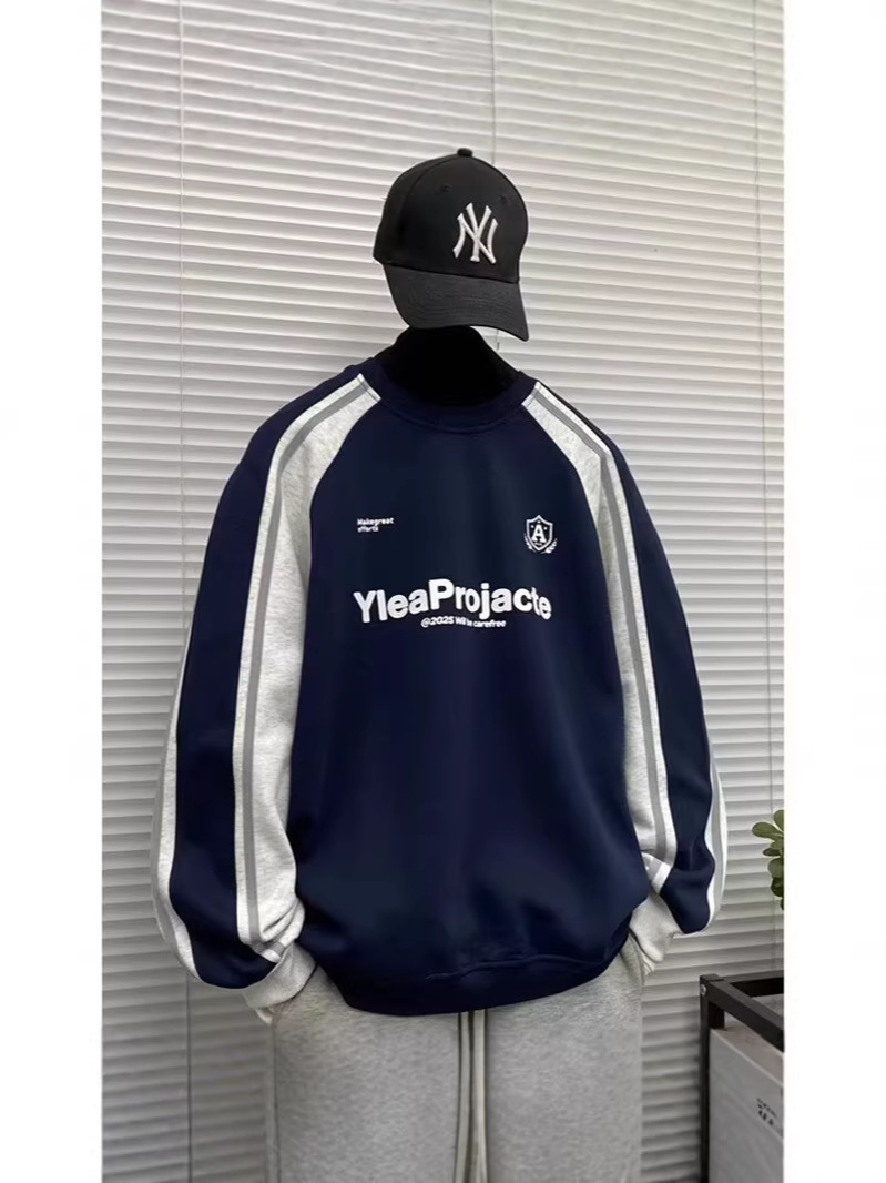 Cinturón de color con chaqueta con capuchón marca de tendencia nacional de diseño de nicho relajado retro pareja camisa con capuchón de calle