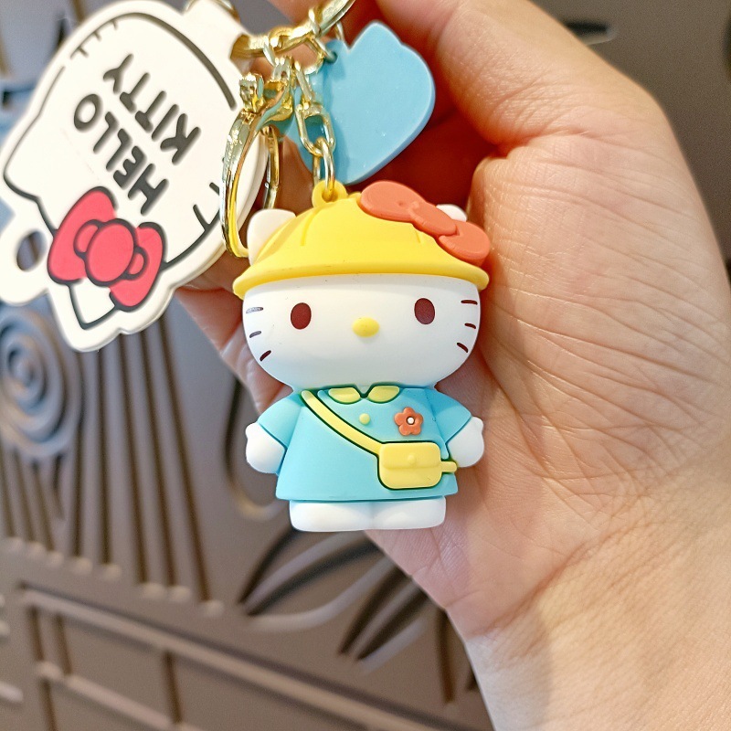 サンリオの着せ替え日記アニメのキーホルダーがかわいいkt猫の公の子のカバンのストラップの女の子のアクセサリー|undefined