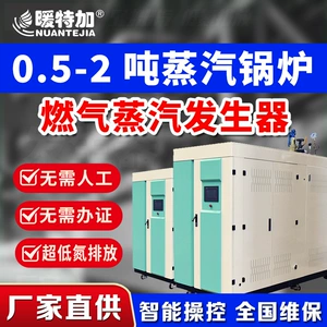 暖特加 Бесплатный осмотр с помощью типа потока Коммерческий газовый паровой генератор сжиженный газ большой 1 тонна 2 -тонного парового котла