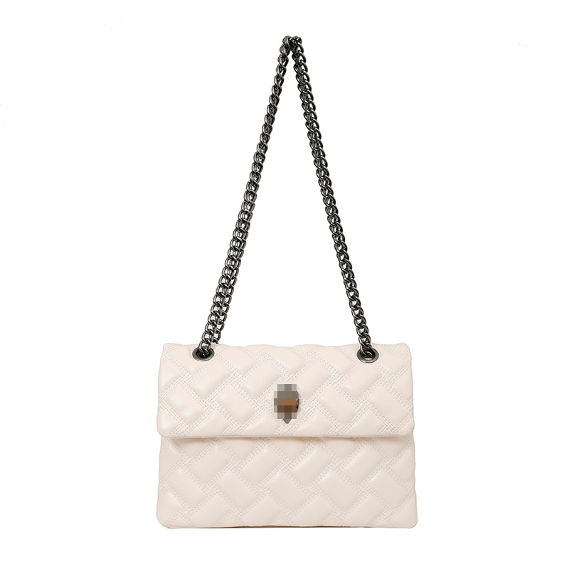 Bolso de mujer de pu transfronterizo nuevo estilo cadena de rombos de gran capacidad bolso cuadrado pequeño estilo europeo y americano tendencia de moda bolso de mensajero