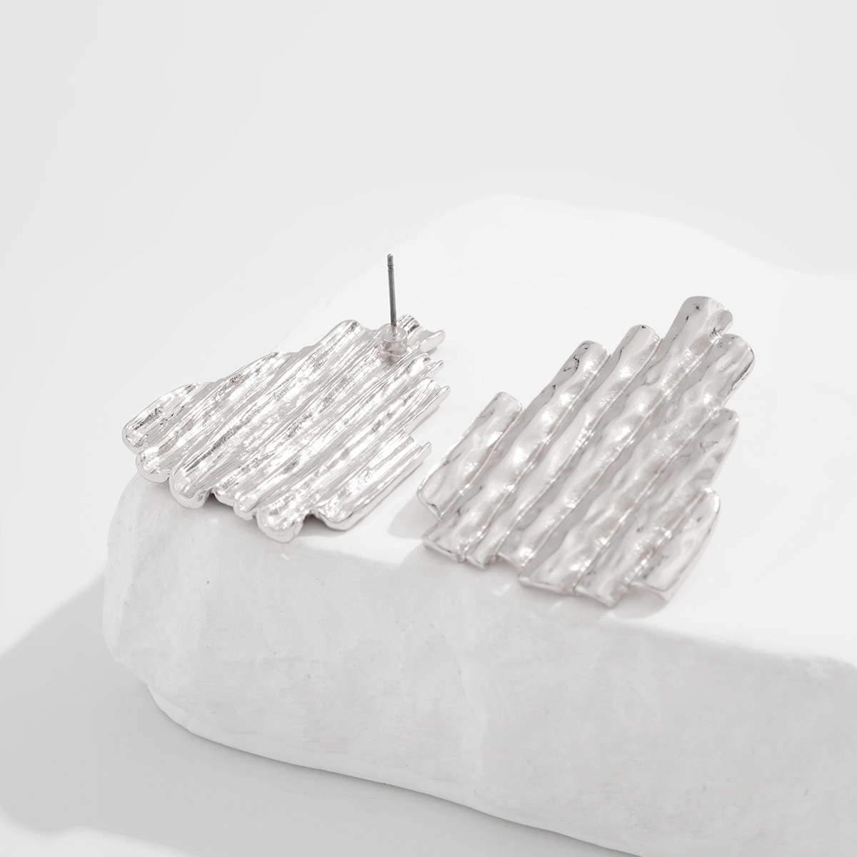12g Weight Steel needle Ear Needle Material Drop Earrings, Ear Studs Classification 1 Pair Quantity Party, Street Occasion Alloy Material Geometric Pattern Women's Gender Polished Finish Plating Design Exaggerated, Punk Style 1 Pair Exaggerated Punk Geometric Plating Alloy Drop Earrings Ear Studs 41