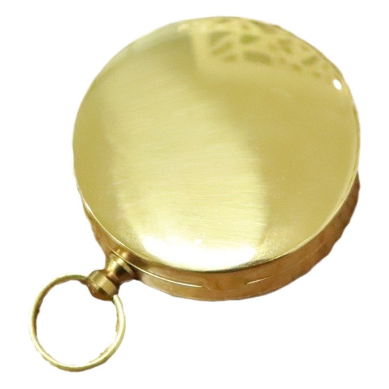 Cobre puro aguja Norte G50 reloj de bolsillo Flip brújula al aire libre montañismo multifuncional brújula luminosa con tapa por mayor