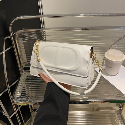 Stylish Solid Color Pressed Shell Bag 2025 Fashion Single Shoulder Bag Simple Commute Crossbody Bag Trendy Women's Bag Elegant