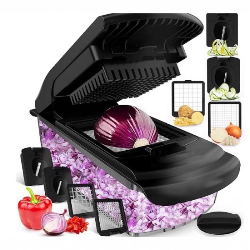 クロスボーダー Amazon 新しい 18pc 多機能野菜カッター シュレッダー キッチン ダイシング ポテト シュレッダー|undefined