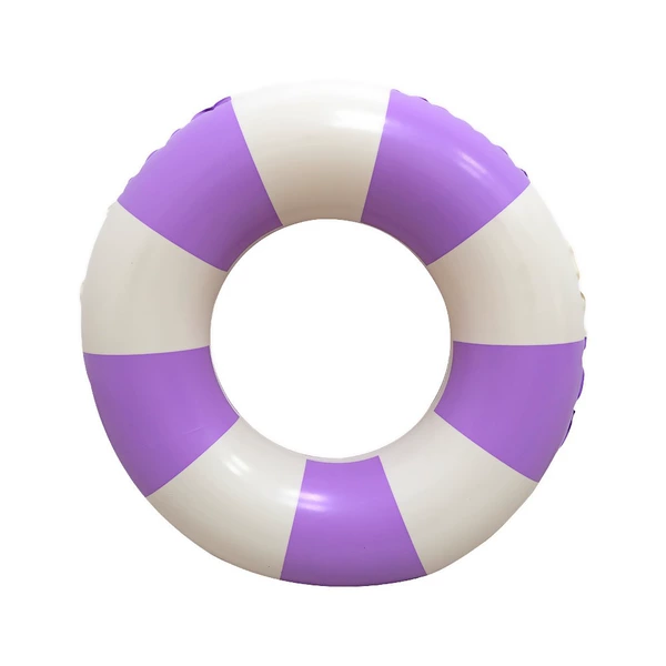 Striped swim ring purple