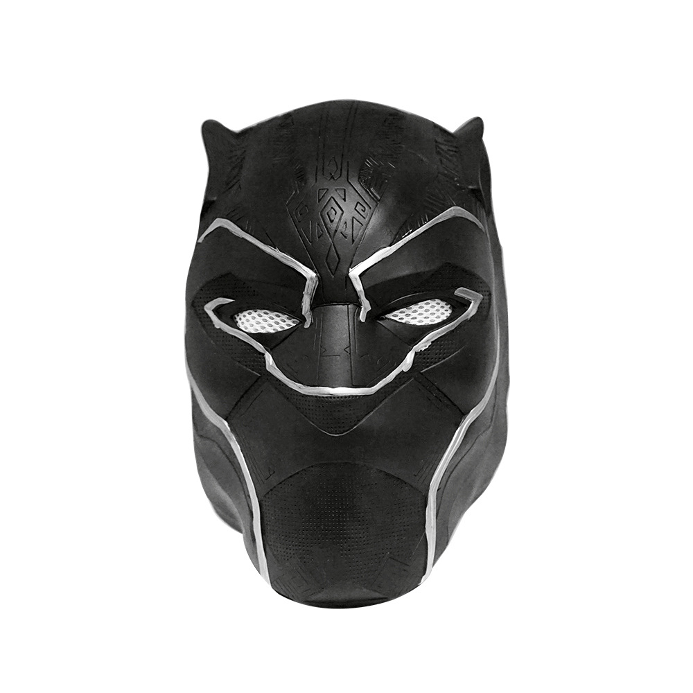 Capitán América 3 Guerra Civil película de Marvel casco película en vivo divertido látex tocado Cosplay Negro Pantera máscara