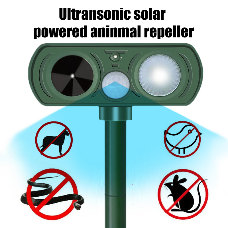 Chorreador solar para exteriores Chorreador de animales Chorreador ultrasónico de dos estaciones