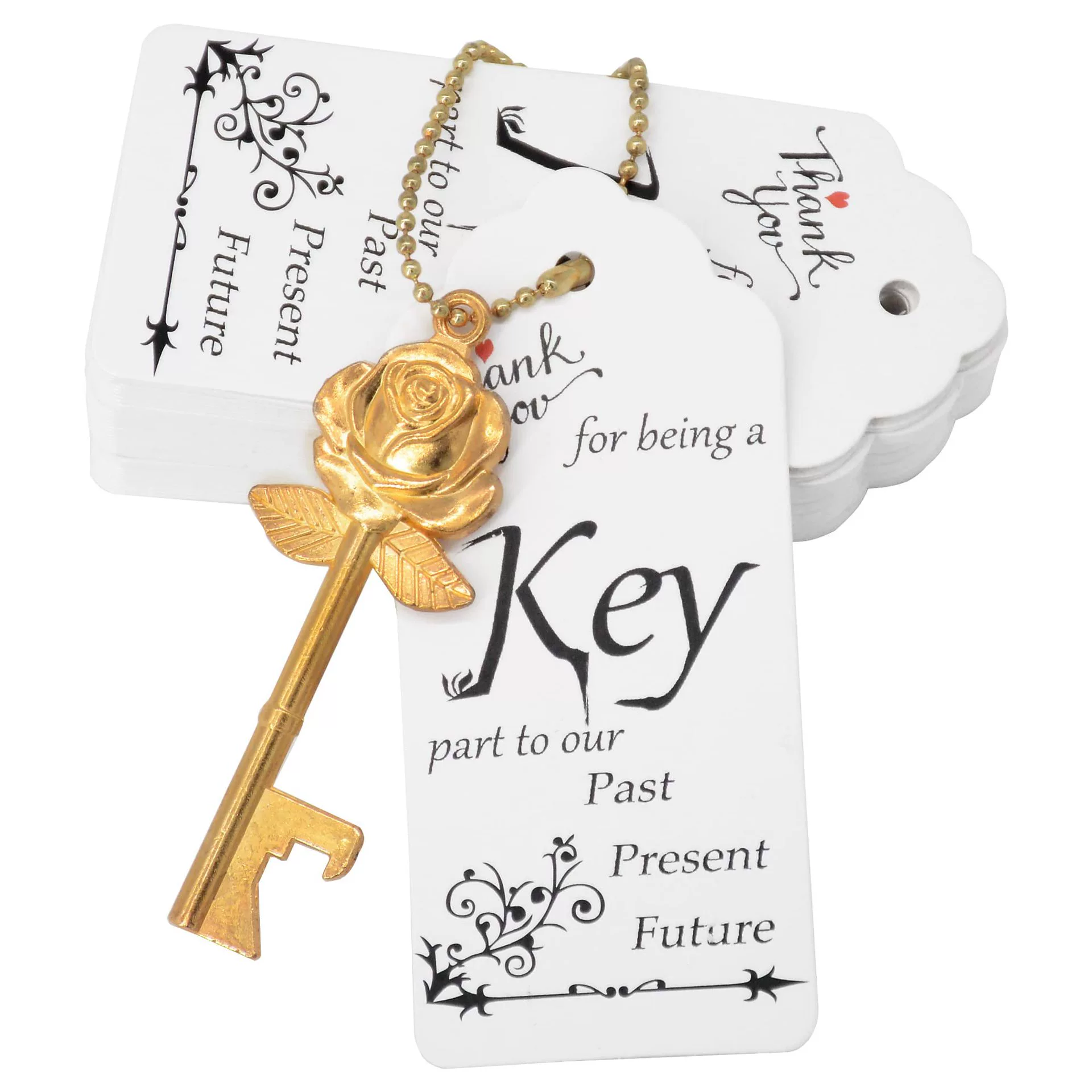 Трансграничный взрыв ретро романтический ключ розы открывалка для бутылок свадебная коробка конфет день рождения пирог украшения кулон