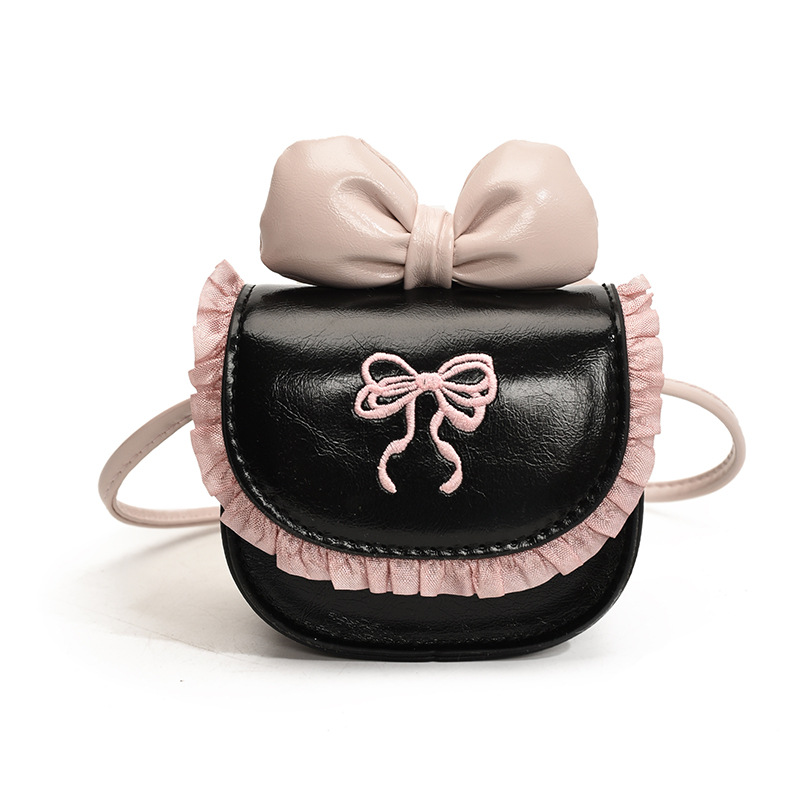 Mini lindos arcos niñas bolsas de hombro de encaje dulce bebé mochila nuevo accesorios para niños bolsas