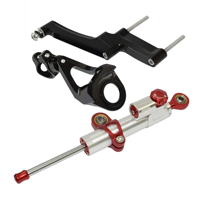 modified titanium ruler direction | Motorcycle frame - black-bracket-silver-rod-red