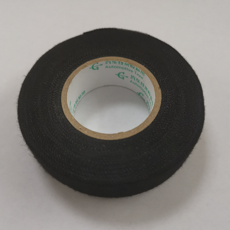 Aislamiento acústico, absorción de impactos y reducción de ruido, paquete de arnés de cableado del compartimiento de pasajeros del automóvil, adecuado para cinta de franela negra resistente al desgaste 15 metros 19mm de ancho