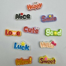 树脂配件批发猴子diy配饰手工材料鞋花水杯贴奶油胶儿童发饰贴