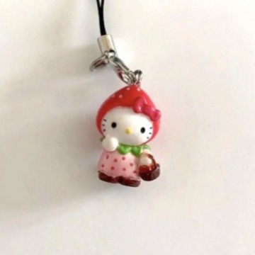 羊の目付きミニバージョン小さな KT 猫ハローキティメロディー diy アクセサリー携帯電話チェーン人形キーホルダー|undefined