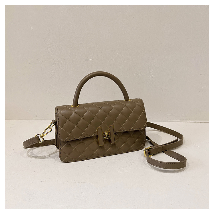 2023 new style small fragrant style rhombic bag new fashion shoulder bag design sense all-match handbag_voghion.com
