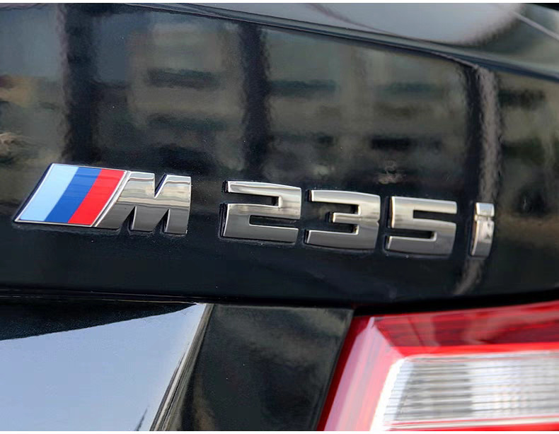 Suitable for BMW rear emblems M135i, M235i, M550i, new rear emblems for 1 Series and 2 Series modified car stickers