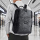 Top Layer Cowhide Men's Backpack Genuine Leather Backpack 15.6 Inch Large Capacity Computer Bag Business Cowhide Backpack