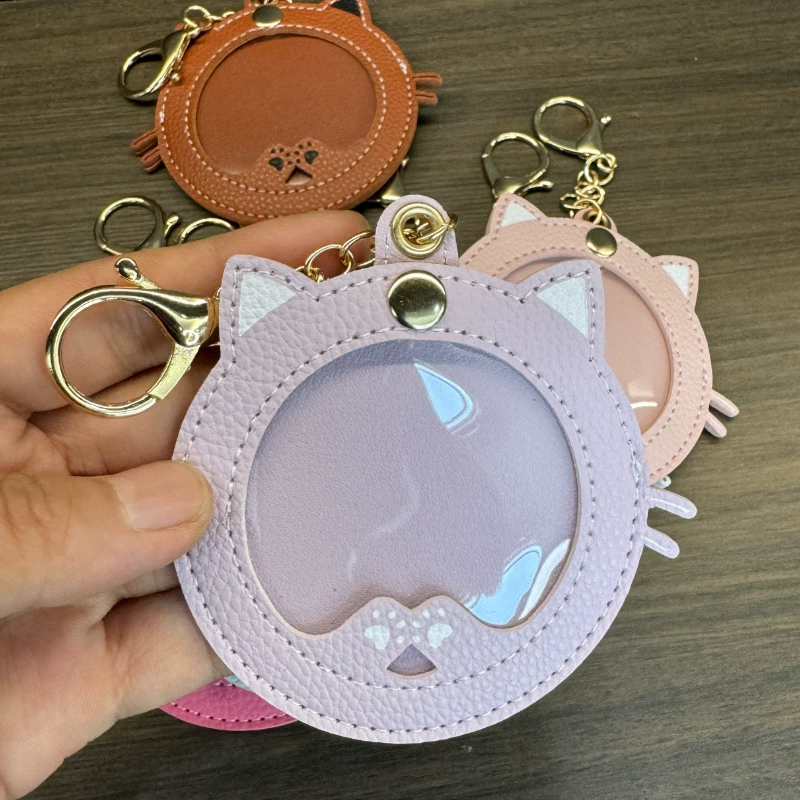 П pendant драгоценная мышка-котик, PVC и кожа с металлической пряжкой, диаметр 58/75 мм