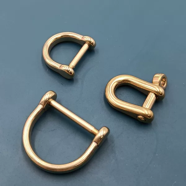 In-Stock Brass Horseshoe Buckle Pure Copper Wallet Buckle Japanese Version Horseshoe Buckle New Copper Car Keychain