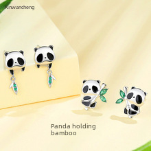 Klassischer Sterlingsilber Moissanit Diamant Partnerring Set_voghion.com