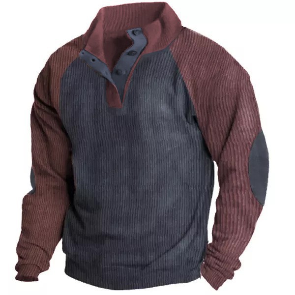 Men's Hoodies Long Sleeve Casual Color Block display picture 4