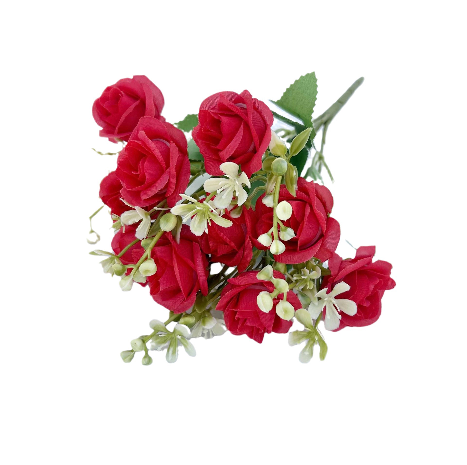 Ramo de flores artificiales rosa de estilo europeo pequeña flor artificial flor hogar boda decoración mesa florero pantalla
