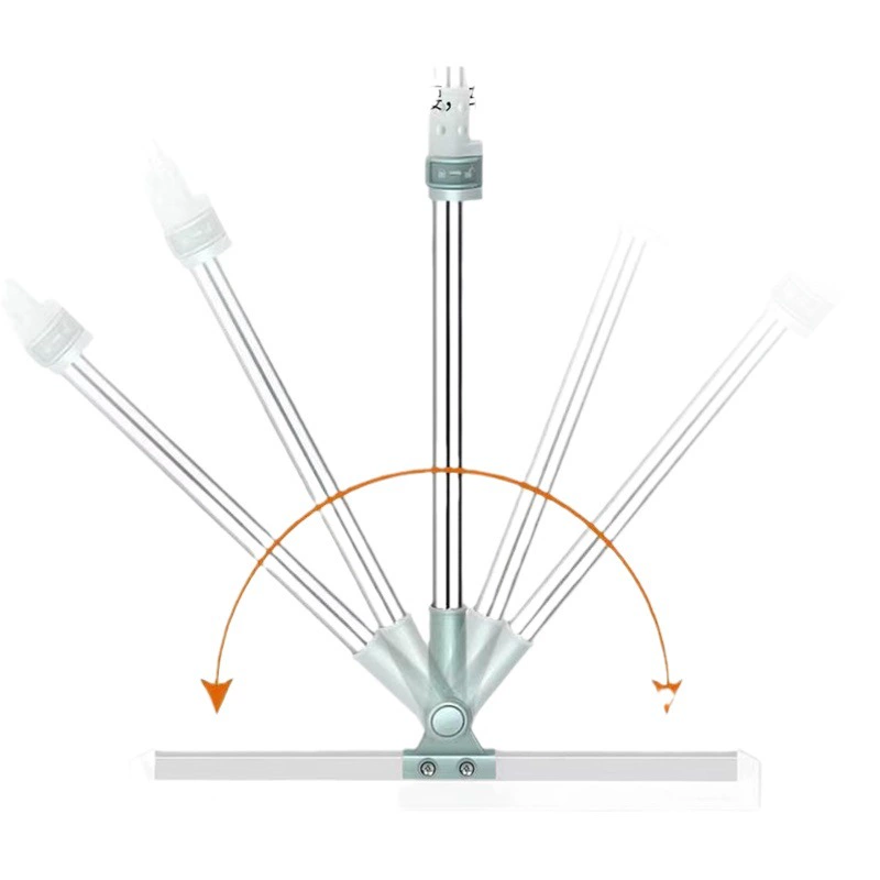 Метла из нержавеющей стали Подметание Силиконовые соскабливания пола Уборка пола Метла Ванная комната Туалет Подметание волос Бытовой дворник